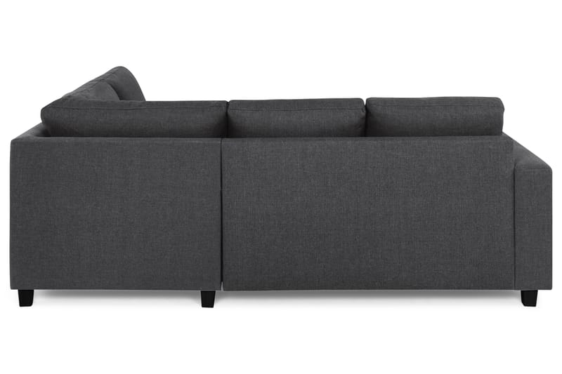 Crazy 3-seters Høyrevendt L-formet Sjeselongsofa i Stoff - Mørk grå - Møbler - Sofaer - Sofa med sjeselong