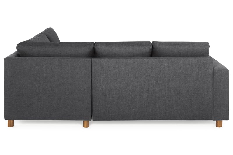 Crazy 3-seters Høyrevendt L-formet Sjeselongsofa i Stoff - Mørk grå - Møbler - Sofaer - Sofa med sjeselong