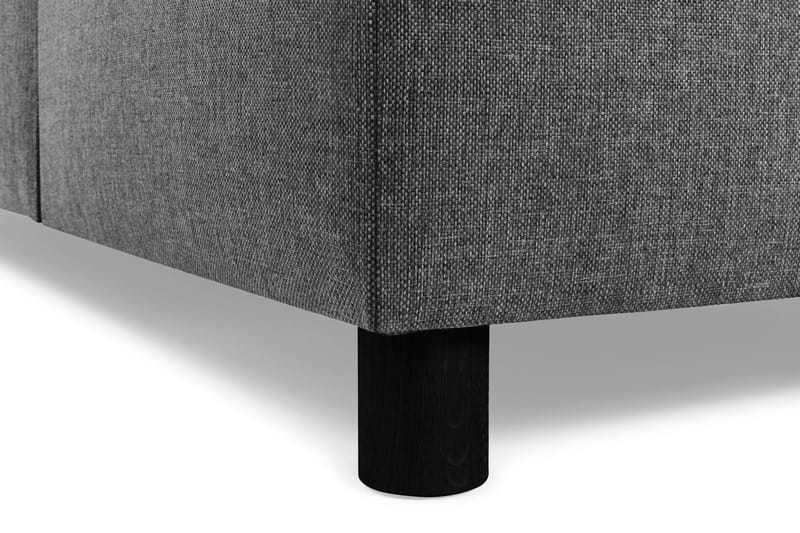 Crazy 3-seters Høyrevendt L-formet Sjeselongsofa i Stoff - Mørk grå - Møbler - Sofaer - Sofa med sjeselong - 2 seters sofa med divan