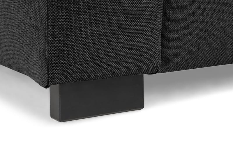 Crazy 3-seters Vendbar L-formet Divansofa i Stoff inkl. Pynteputer - Mørk grå - Møbler - Sofaer - Sofa med sjeselong