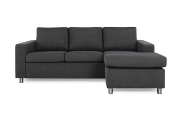 Crazy 3-seters Vendbar L-formet Sjeselongsofa i Stoff