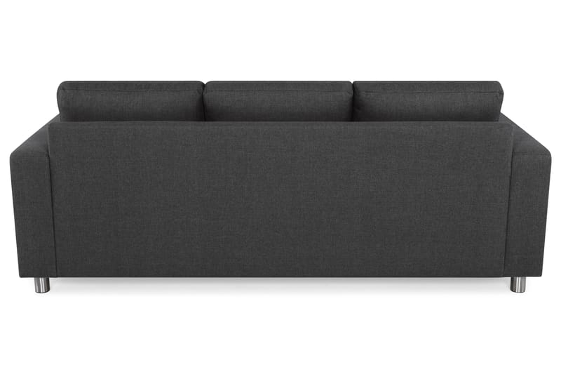 Crazy 3-seters Vendbar L-formet Sjeselongsofa i Stoff - Antrasitt - Møbler - Sofaer - Sofa med sjeselong