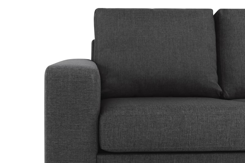 Crazy 3-seters Vendbar L-formet Sjeselongsofa i Stoff - Antrasitt - Møbler - Sofaer - Sofa med sjeselong