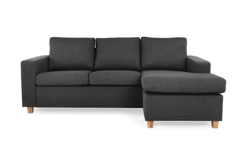 Crazy 3-seters Vendbar L-formet Sjeselongsofa i Stoff