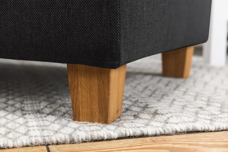 Crazy 3-seters Vendbar L-formet Sjeselongsofa i Stoff - Antrasitt - Møbler - Sofaer - Sofa med sjeselong - 3 seters sofa med divan