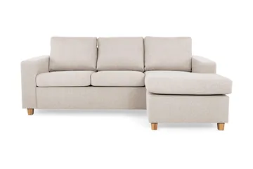 Crazy 3-seters Vendbar L-formet Sjeselongsofa i Stoff