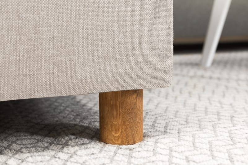 Crazy 3-seters Vendbar L-formet Sjeselongsofa i Stoff - Beige - Møbler - Sofaer - Sofa med sjeselong
