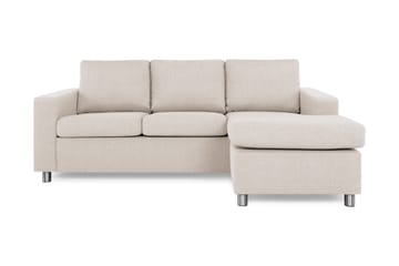 Crazy 3-seters Vendbar L-formet Sjeselongsofa i Stoff
