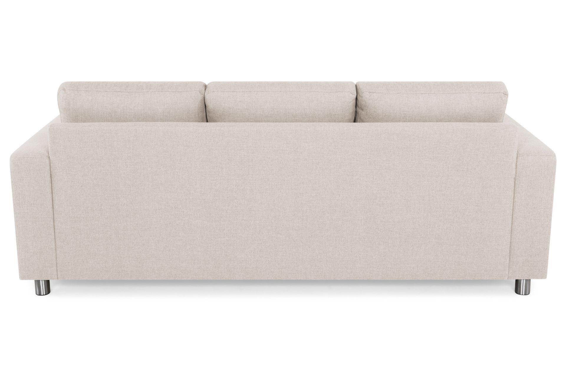 Crazy 3-seters Vendbar L-formet Sjeselongsofa i Stoff - Beige - Møbler - Sofaer - Sofa med sjeselong