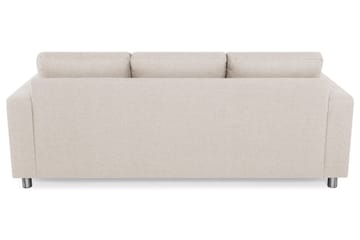 Crazy 3-seters Vendbar L-formet Sjeselongsofa i Stoff - Beige - Møbler - Sofaer - Sofa med sjeselong