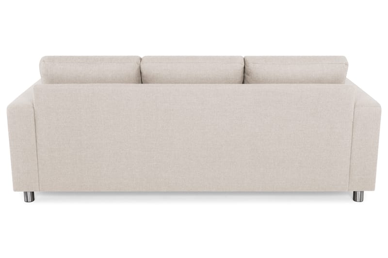 Crazy 3-seters Vendbar L-formet Sjeselongsofa i Stoff - Beige - Møbler - Sofaer - Sofa med sjeselong