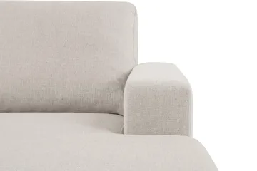 Crazy 3-seters Vendbar L-formet Sjeselongsofa i Stoff - Beige - Møbler - Sofaer - Sofa med sjeselong