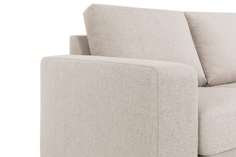 Crazy 3-seters Vendbar L-formet Sjeselongsofa i Stoff - Beige - Møbler - Sofaer - Sofa med sjeselong