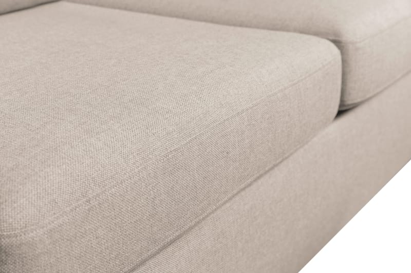Crazy 3-seters Vendbar L-formet Sjeselongsofa i Stoff - Beige - Møbler - Sofaer - Sofa med sjeselong