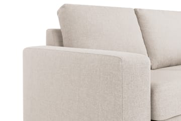 Crazy 3-seters Vendbar L-formet Sjeselongsofa i Stoff - Beige - Møbler - Sofaer - Sofa med sjeselong