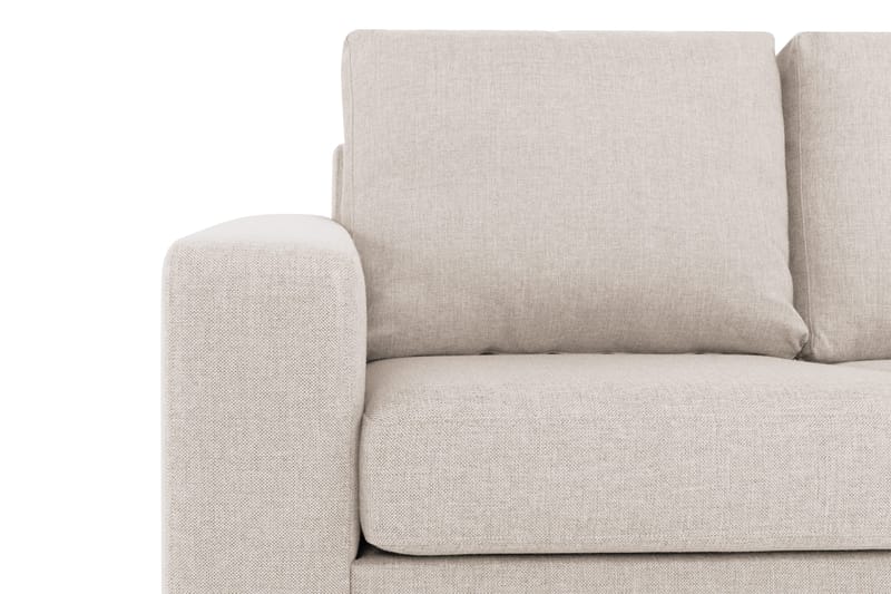 Crazy 3-seters Vendbar L-formet Sjeselongsofa i Stoff - Beige - Møbler - Sofaer - Sofa med sjeselong - 3 seters sofa med divan