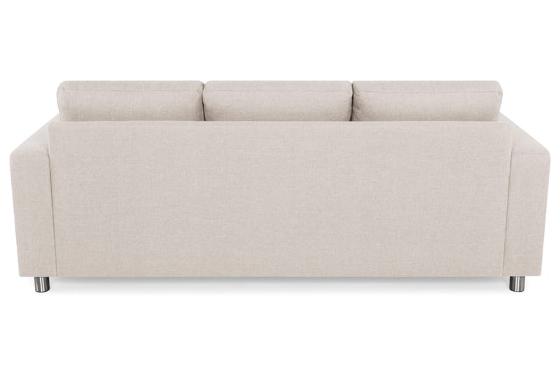 Crazy 3-seters Vendbar L-formet Sjeselongsofa i Stoff - Beige - Møbler - Sofaer - Sofa med sjeselong - 3 seters sofa med divan