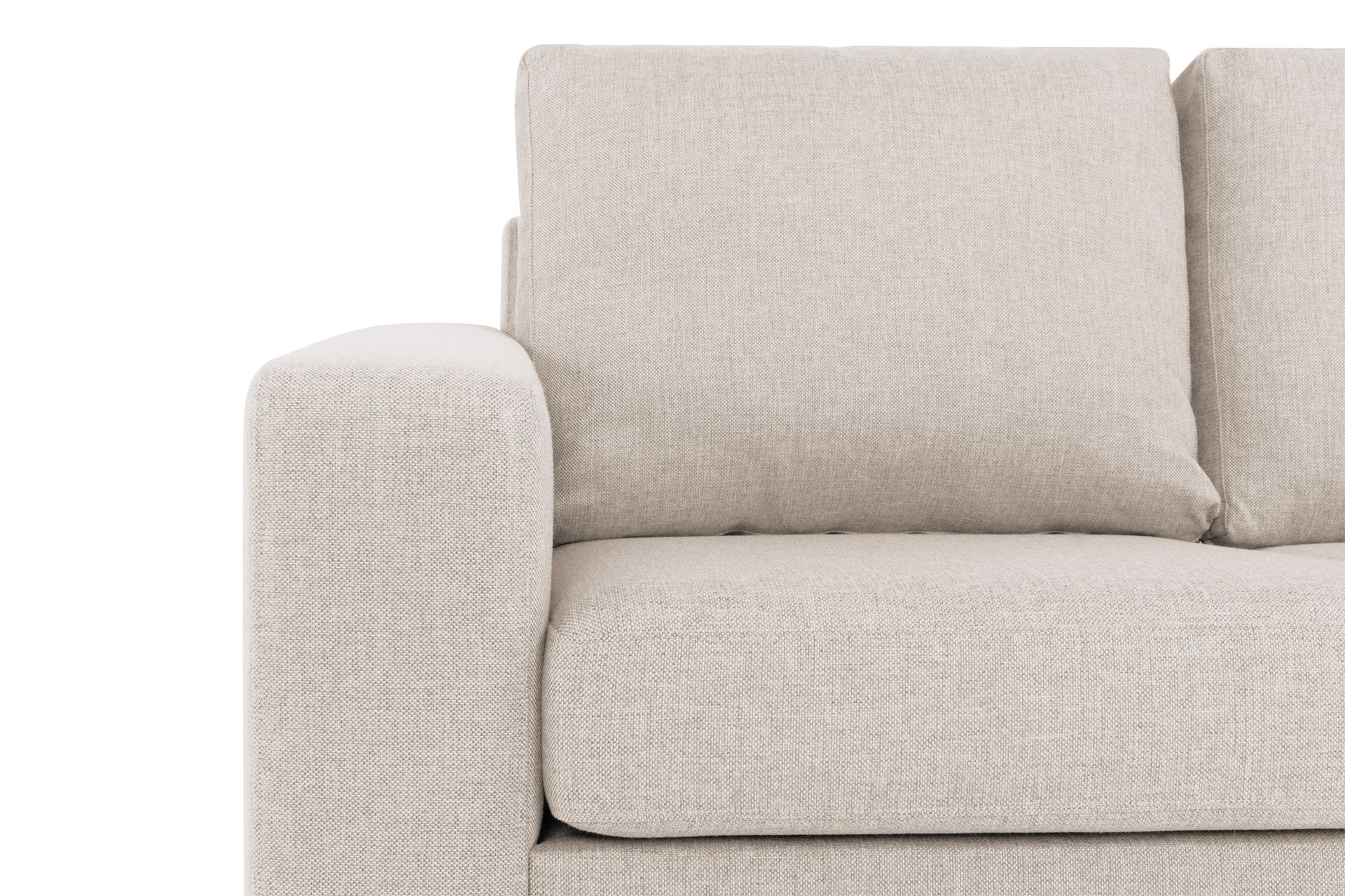Crazy 3-seters Vendbar L-formet Sjeselongsofa i Stoff - Beige - Møbler - Sofaer - Sofa med sjeselong