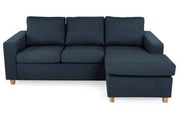 Crazy 3-seters Vendbar L-formet Sjeselongsofa i Stoff