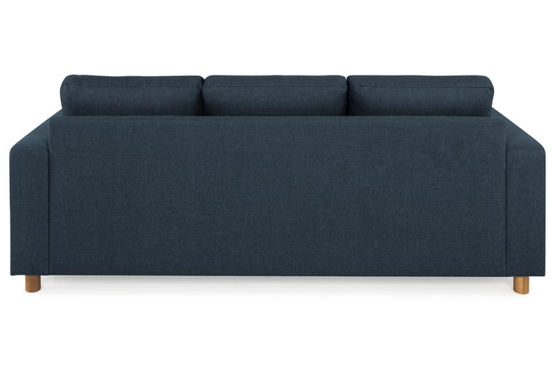 Crazy 3-seters Vendbar L-formet Sjeselongsofa i Stoff - Blå - Møbler - Sofaer - Sofa med sjeselong