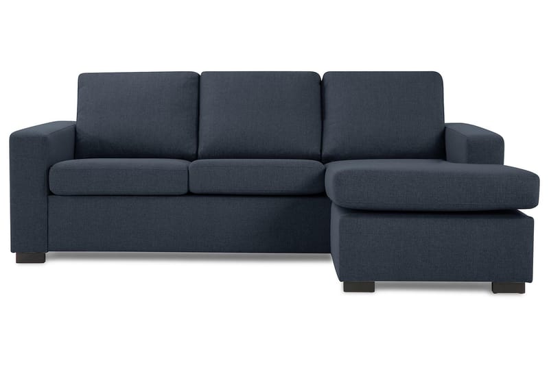 Crazy 3-seters Vendbar L-formet Sjeselongsofa i Stoff - Blå - Møbler - Sofaer - Sofa med sjeselong