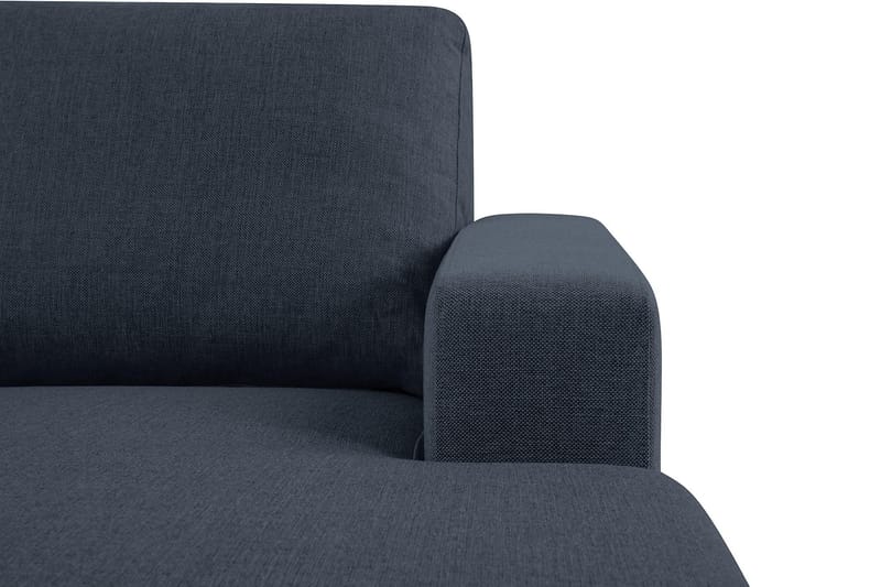 Crazy 3-seters Vendbar L-formet Sjeselongsofa i Stoff - Blå - Møbler - Sofaer - Sofa med sjeselong