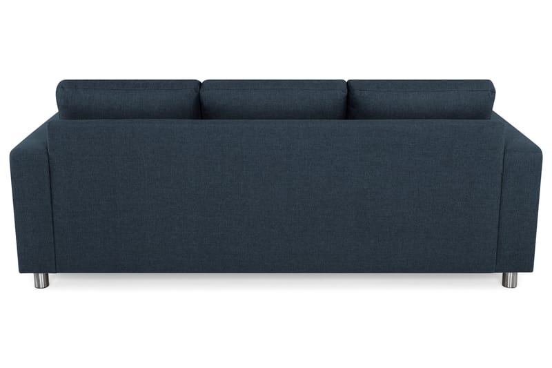Crazy 3-seters Vendbar L-formet Sjeselongsofa i Stoff - Blå - Møbler - Sofaer - Sofa med sjeselong