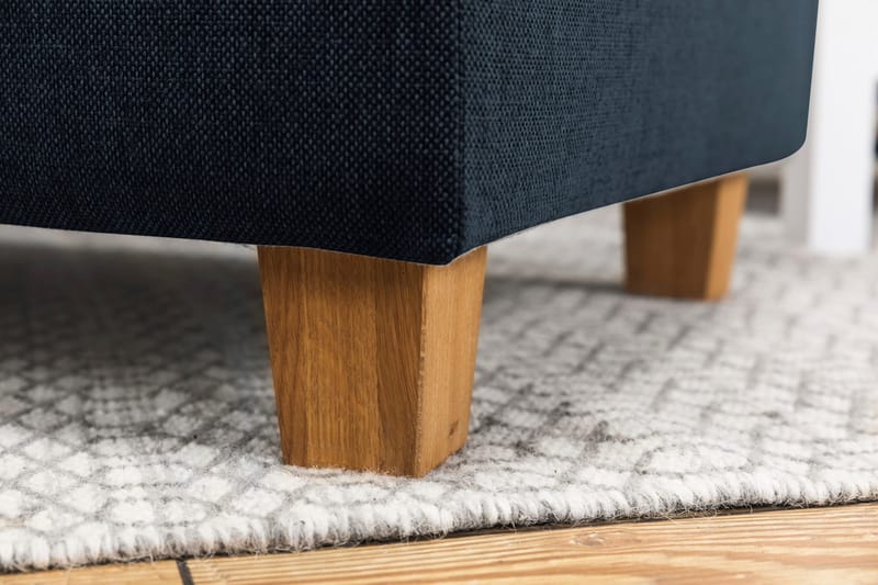 Crazy 3-seters Vendbar L-formet Sjeselongsofa i Stoff - Blå - Møbler - Sofaer - Sofa med sjeselong - 3 seters sofa med divan