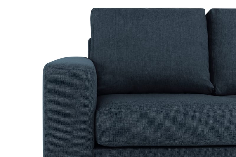 Crazy 3-seters Vendbar L-formet Sjeselongsofa i Stoff - Blå - Møbler - Sofaer - Sofa med sjeselong