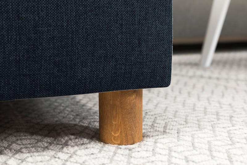 Crazy 3-seters Vendbar L-formet Sjeselongsofa i Stoff - Blå - Møbler - Sofaer - Sofa med sjeselong