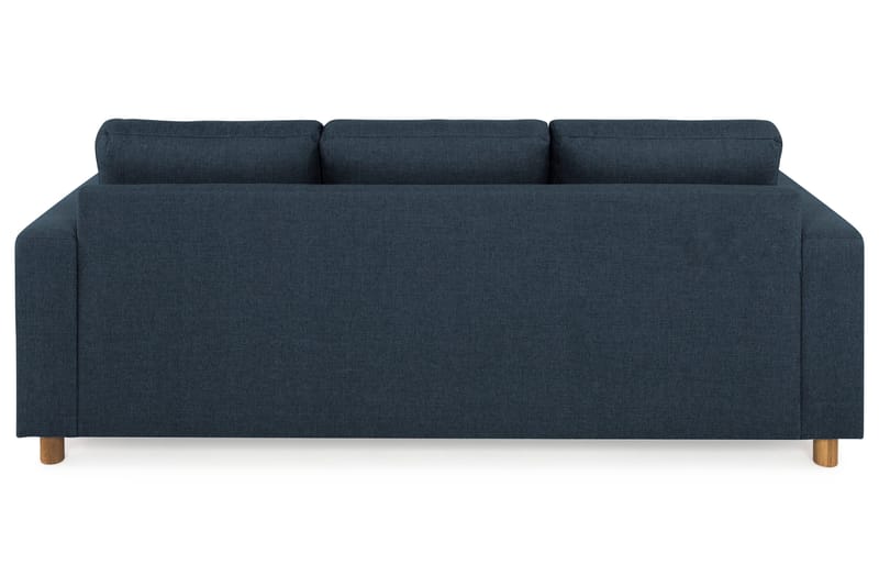 Crazy 3-seters Vendbar L-formet Sjeselongsofa i Stoff - Blå - Møbler - Sofaer - Sofa med sjeselong - 3 seters sofa med divan