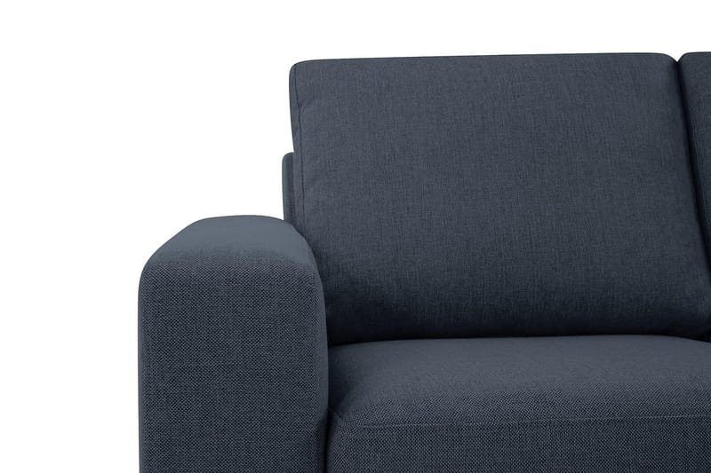 Crazy 3-seters Vendbar L-formet Sjeselongsofa i Stoff - Blå - Møbler - Sofaer - Sofa med sjeselong - 3 seters sofa med divan