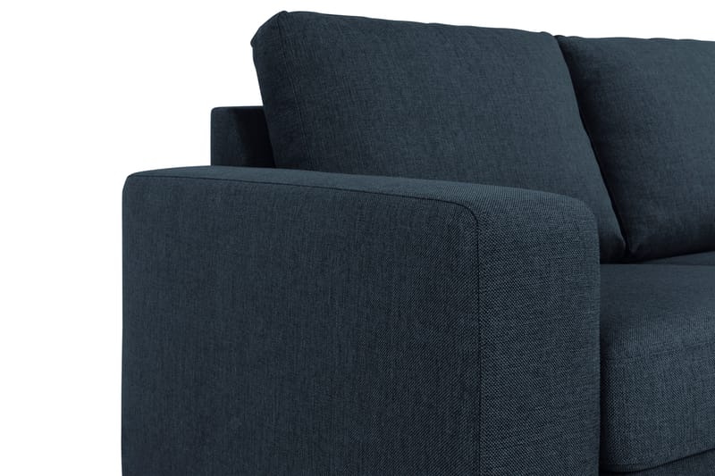 Crazy 3-seters Vendbar L-formet Sjeselongsofa i Stoff - Blå - Møbler - Sofaer - Sofa med sjeselong