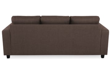 Crazy 3-seters Vendbar L-formet Sjeselongsofa i Stoff - Brun - Møbler - Sofaer - Sofa med sjeselong