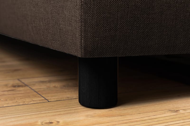 Crazy 3-seters Vendbar L-formet Sjeselongsofa i Stoff - Brun - Møbler - Sofaer - Sofa med sjeselong - 3 seters sofa med divan