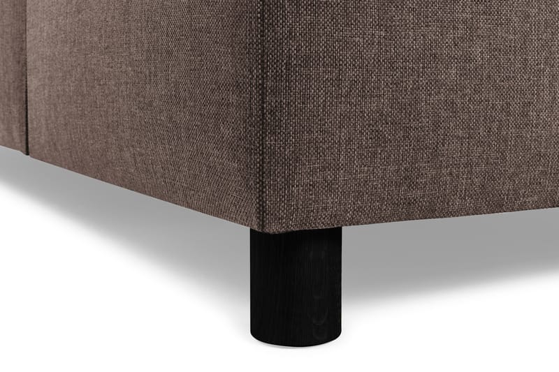 Crazy 3-seters Vendbar L-formet Sjeselongsofa i Stoff - Brun - Møbler - Sofaer - Sofa med sjeselong