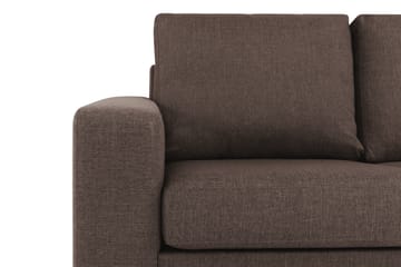 Crazy 3-seters Vendbar L-formet Sjeselongsofa i Stoff - Brun - Møbler - Sofaer - Sofa med sjeselong