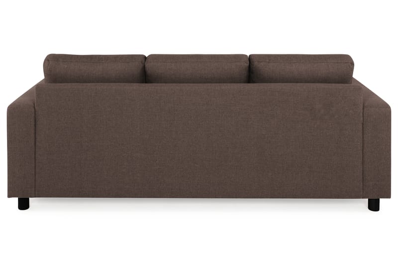 Crazy 3-seters Vendbar L-formet Sjeselongsofa i Stoff - Brun - Møbler - Sofaer - Sofa med sjeselong