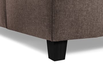Crazy 3-seters Vendbar L-formet Sjeselongsofa i Stoff - Brun - Møbler - Sofaer - Sofa med sjeselong