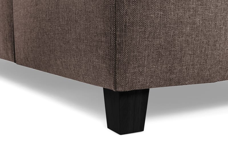 Crazy 3-seters Vendbar L-formet Sjeselongsofa i Stoff - Brun - Møbler - Sofaer - Sofa med sjeselong