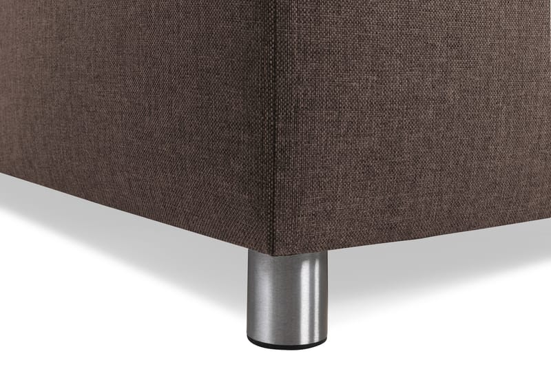 Crazy 3-seters Vendbar L-formet Sjeselongsofa i Stoff - Brun - Møbler - Sofaer - Sofa med sjeselong - 3 seters sofa med divan