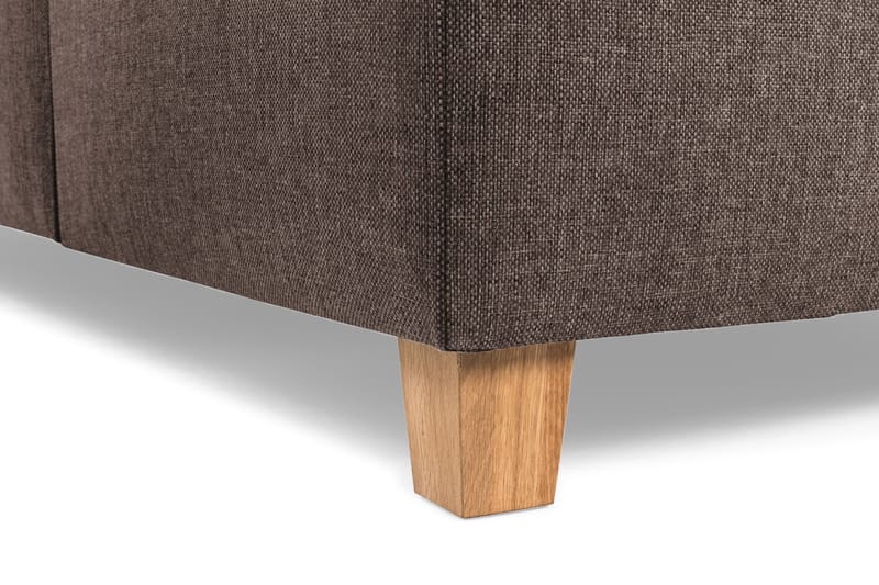 Crazy 3-seters Vendbar L-formet Sjeselongsofa i Stoff - Brun - Møbler - Sofaer - Sofa med sjeselong