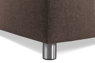 Crazy 3-seters Vendbar L-formet Sjeselongsofa i Stoff - Brun - Møbler - Sofaer - Sofa med sjeselong