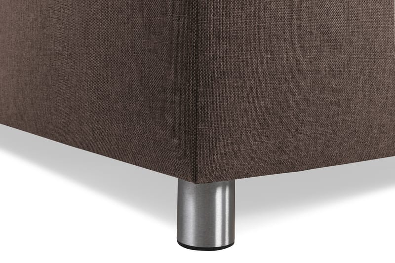 Crazy 3-seters Vendbar L-formet Sjeselongsofa i Stoff - Brun - Møbler - Sofaer - Sofa med sjeselong