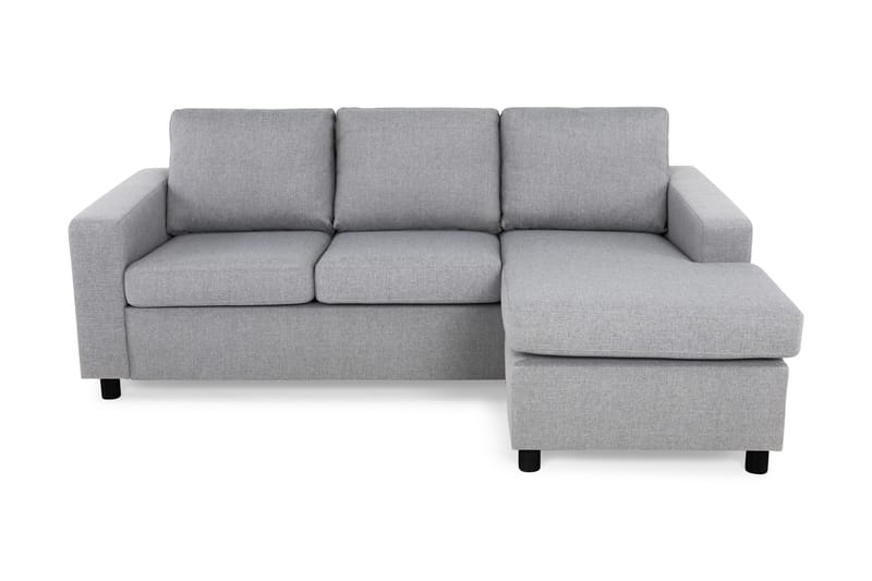 Crazy 3-seters Vendbar L-formet Sjeselongsofa i Stoff - Grå - Møbler - Sofaer - Sofa med sjeselong - 3 seters sofa med divan