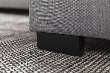 Crazy 3-seters Vendbar L-formet Sjeselongsofa i Stoff - Grå - Møbler - Sofaer - Sofa med sjeselong