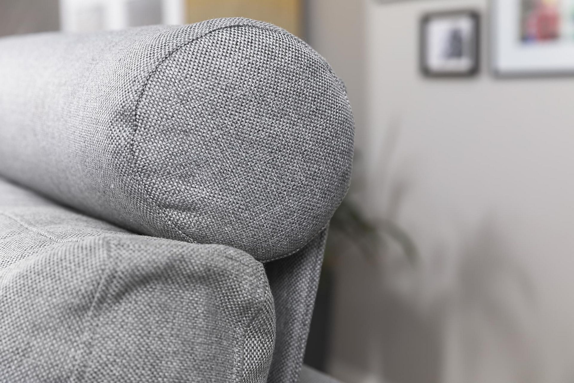 Crazy 3-seters Vendbar L-formet Sjeselongsofa i Stoff - Grå - Møbler - Sofaer - Sofa med sjeselong