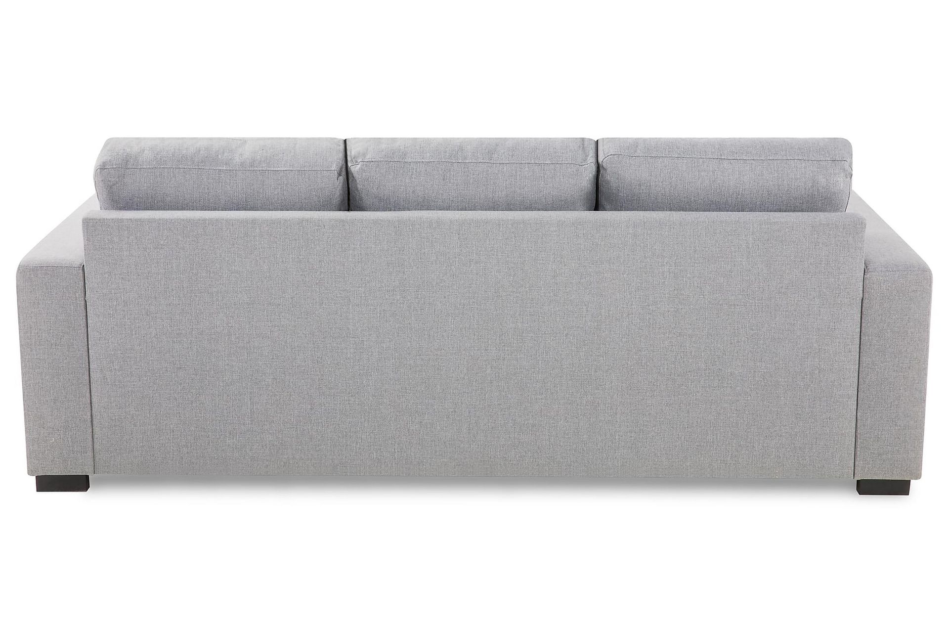 Crazy 3-seters Vendbar L-formet Sjeselongsofa i Stoff - Grå - Møbler - Sofaer - Sofa med sjeselong