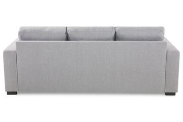 Crazy 3-seters Vendbar L-formet Sjeselongsofa i Stoff - Grå - Møbler - Sofaer - Sofa med sjeselong