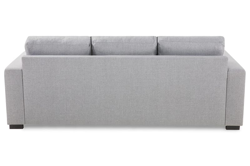 Crazy 3-seters Vendbar L-formet Sjeselongsofa i Stoff - Grå - Møbler - Sofaer - Sofa med sjeselong